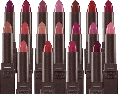 three rows of lipsticks